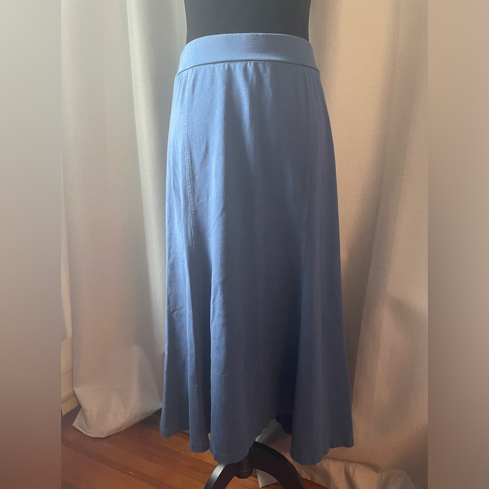 J. Jill Perfect Pima size xs Blue Women's hi-low skirt cozy cotton casual soft